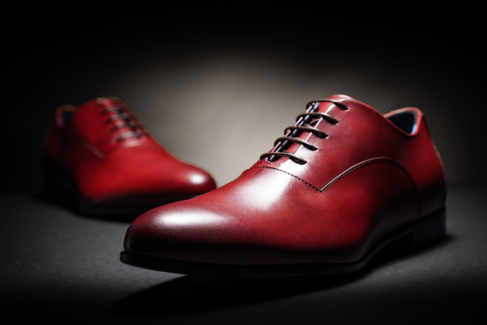 Top grain Italian leather Nunzio Orsini Oxford shoes handcrafted in Marche, Italy